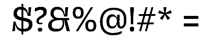 Sway Medium Font OTHER CHARS