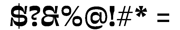 Sway MidBlack Instance Font OTHER CHARS