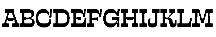 Sway MidBlack Instance Font UPPERCASE