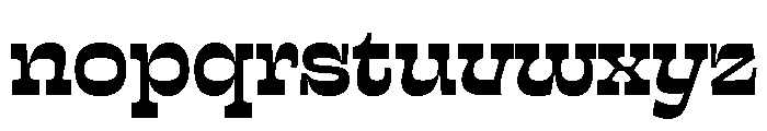 Sway MidBlack Instance Font LOWERCASE