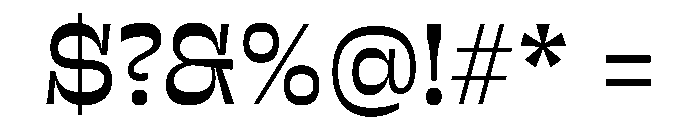 Sway MidBold Instance Font OTHER CHARS