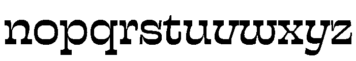 Sway MidBold Instance Font LOWERCASE
