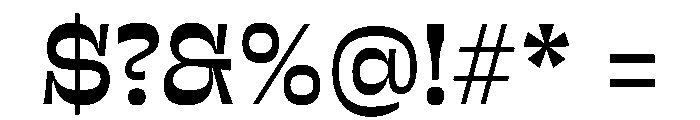 Sway MidExtraBold Instance Font OTHER CHARS
