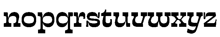 Sway MidExtraBold Instance Font LOWERCASE
