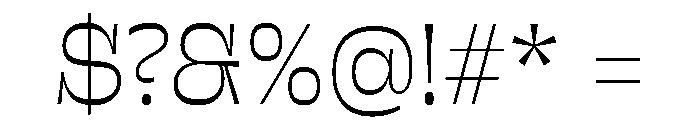 Sway MidLight Instance Font OTHER CHARS
