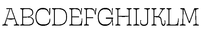 Sway MidLight Instance Font UPPERCASE