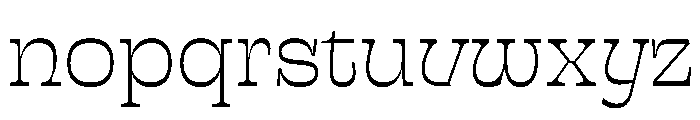 Sway MidLight Instance Font LOWERCASE