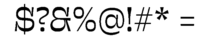 Sway MidMedium Instance Font OTHER CHARS