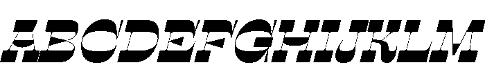 SwayInverse BlackItalic Font UPPERCASE