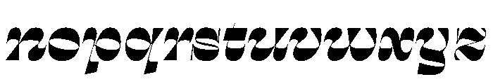 SwayInverse BlackItalic Font LOWERCASE