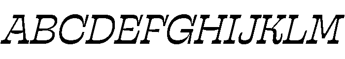 SwayMid MediumItalic Font UPPERCASE