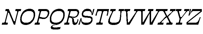 SwayMid MediumItalic Font UPPERCASE