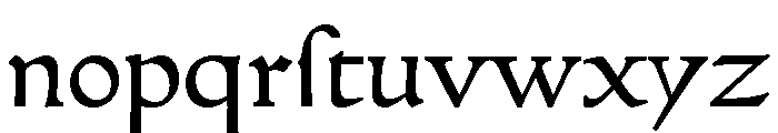 Sweynheim&Pannartz ProtoRoman115R Font LOWERCASE