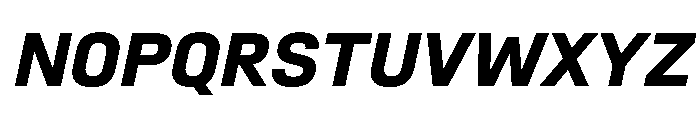 SwissDin BoldItalic Font UPPERCASE