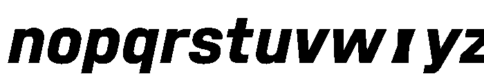 SwissDin BoldItalic Font LOWERCASE