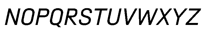 SwissDin BookItalic 3e056194 Font UPPERCASE