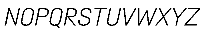 SwissDin ExtLtIta 46e7b830 Font UPPERCASE