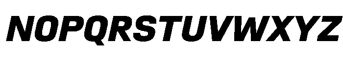 SwissDin ExtraBoldItalic 37269bbc Font UPPERCASE