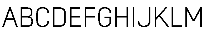 SwissDin ExtraLight Font UPPERCASE