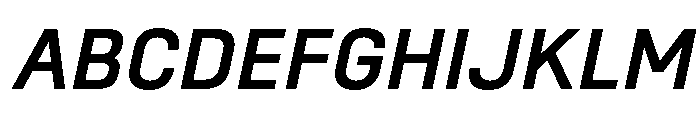 SwissDin MediumItalic 2a4c9012 Font UPPERCASE