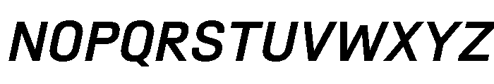 SwissDin MediumItalic 2a4c9012 Font UPPERCASE