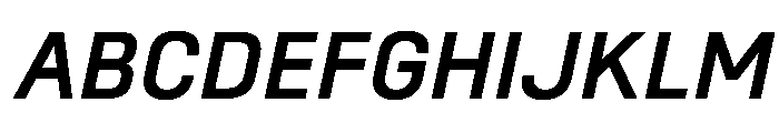 SwissDin MediumItalic Font UPPERCASE