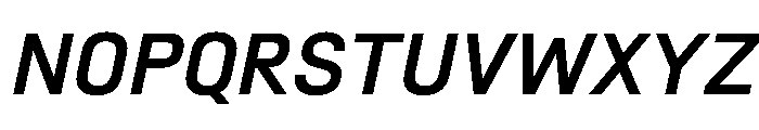 SwissDin MediumItalic Font UPPERCASE