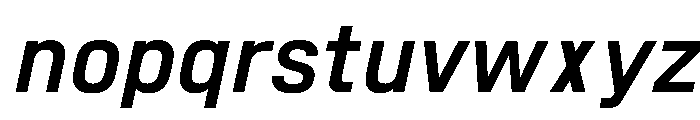 SwissDin MediumItalic Font LOWERCASE