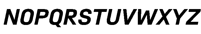 SwissDin SemiBoldItalic Font UPPERCASE
