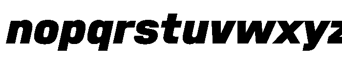 SwissDinVAR BlackItalic Instance Font LOWERCASE