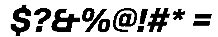 SwissDinVAR BoldItalic Instance Font OTHER CHARS
