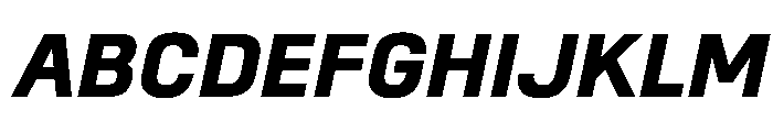 SwissDinVAR BoldItalic Instance Font UPPERCASE