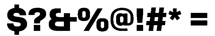 SwissDinVAR ExtraBold Instance Font OTHER CHARS