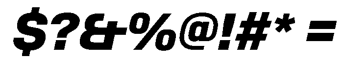 SwissDinVAR ExtraBoldItalic Instance Font OTHER CHARS