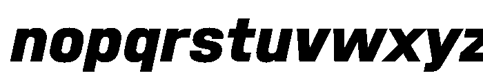 SwissDinVAR ExtraBoldItalic Instance Font LOWERCASE