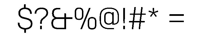 SwissDinVAR ExtraLight Instance Font OTHER CHARS