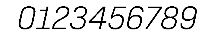 SwissDinVAR ExtraLightItalic Instance Font OTHER CHARS