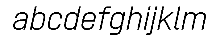 SwissDinVAR ExtraLightItalic Instance FONT