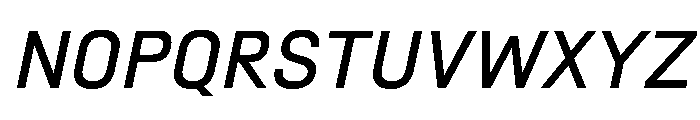 SwissDinVAR Italic Instance Font UPPERCASE