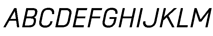 SwissDinVAR LightItalic Instance 4002bc24 Font UPPERCASE