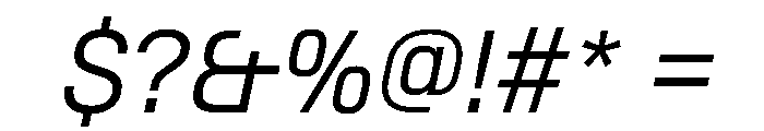 SwissDinVAR LightItalic Instance Font OTHER CHARS