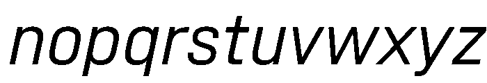 SwissDinVAR LightItalic Instance Font LOWERCASE