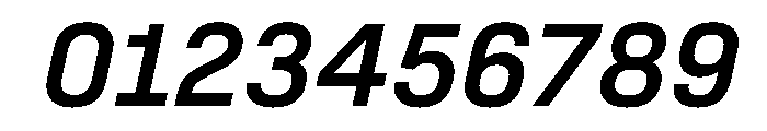 SwissDinVAR MediumItalic Instance Font OTHER CHARS