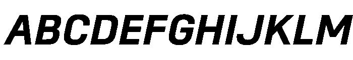 SwissDinVAR SemiBoldItalic Instance 79e49f8d Font UPPERCASE