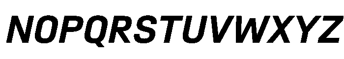 SwissDinVAR SemiBoldItalic Instance E24453e7 Font UPPERCASE