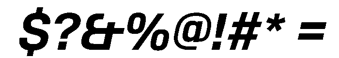 SwissDinVAR SemiBoldItalic Instance Font OTHER CHARS