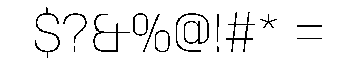 SwissDinVAR Thin Instance Font OTHER CHARS