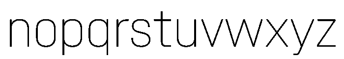 SwissDinVAR Thin Instance Font LOWERCASE