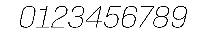 SwissDinVAR ThinItalic Instance Font OTHER CHARS