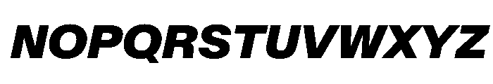 SwissNow BlackItalic Ca6936b3 Font UPPERCASE